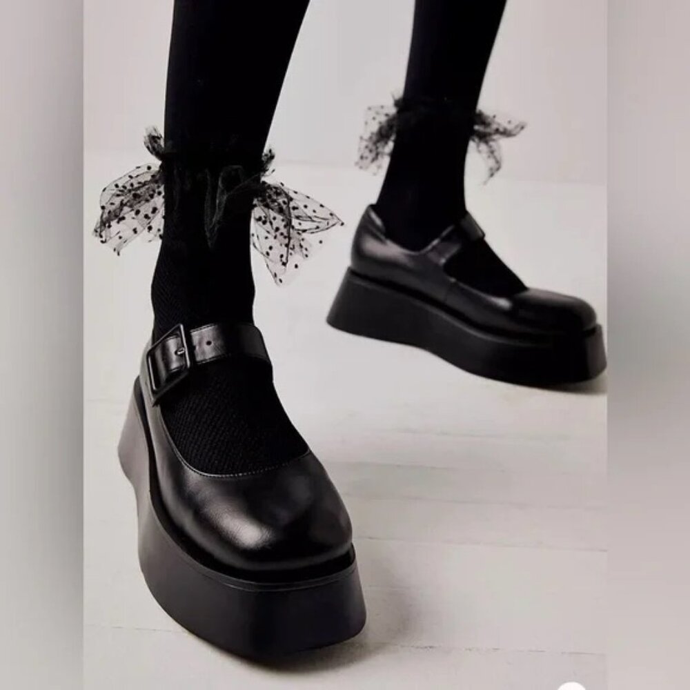 Free People X Jeffrey Campbell Ichika Mary Jane Platform Black Size 36 (US 6)